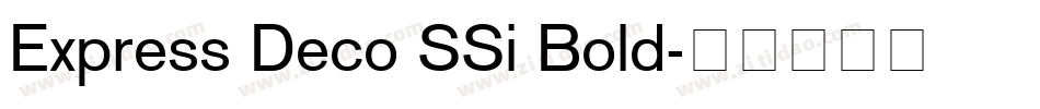 Express Deco SSi Bold字体转换